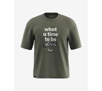 T-shirt Salewa Eagle Outside Loose manches courtes vert canne - L