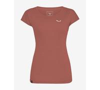 T-shirt Salewa Puez Melange Dry manches courtes rose marron femme - 44