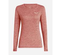 T-shirt Salewa Puez Melange Dry manches longues rose nuage femme - 42