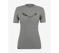 T-shirt Salewa Pure Logo Alpine Merino Responsive manche courte gris femme - 42