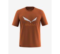 T-shirt Salewa Solid logo Dri-Rel manches courtes orange perlé - S