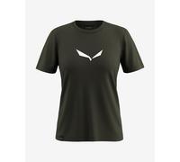 T-shirt Salewa Solidlogo Dri-Release manches courtes vert chrome femme - 34