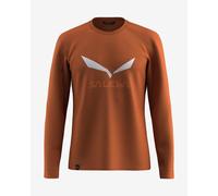 Salewa Solidlogo Dry L/S Tee M, Bombay Brown, S