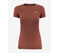 Salewa Femme Zebru Medium Warm AMR W T-SRT. T-Shirt, Etruscan Red, XL EU