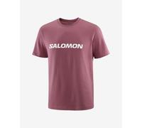 T-shirt Salomon Logo manches courtes rouge bordeaux - XL