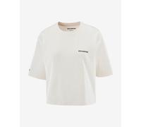 T-shirt Salomon Logo Relaxed manches courtes blanc crème femme - M