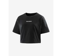 T-shirt Salomon Logo Twist manche courte noir femme - L