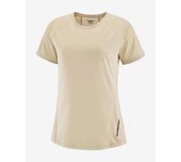T-shirt Salomon Outline manche courte beige femme - XS