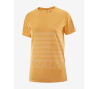 T-shirt Salomon Sense Aero GFX manches courtes orange femme - M