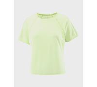 SALOMON Shkout Air Cropp Ss Tee W - Femme - Vert - taille S- modèle 2026