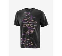 T-shirt Salomon SHKout Core GFX manches courtes noir violet - M