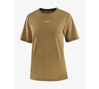 T-shirt Salomon SHKout Core manches courtes marron doré femme - M