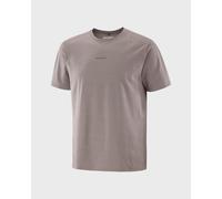 T-shirt Salomon Trackline manches courtes marron grisâtre - L