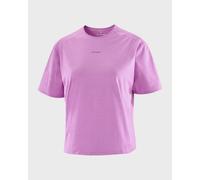 Salomon - T-shirt de randonnée stretch 4 directions et léger - Trackline SS Tee W Iris Orchid pour Femme - Taille S - Violet Violet S