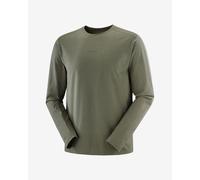T-shirt Salomon Trackline manches longues vert forêt - M