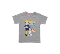 T-shirt Sam le pompier pour garçon - Rescue Team - T-shirt à manches courtes - Gris, gris, 122-128