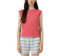 T-Shirt sans Manches avec Bord en Dentelle