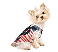 T-shirt sans manches avec imprimé soldats militaires américains patriotiques pour chiens et chats