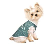T-shirt sans manches avec inscription « Leçon de mathématiques » pour chiens et chats
