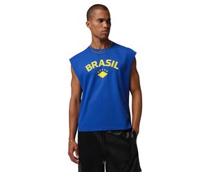 T-shirt sans manches Brésil Coupe du monde 2026 Bleu S Male
