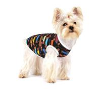 T-shirt sans manches en coton doux avec imprimé teckel et inscription « I Love My Dog » pour petits chiens et chats