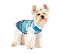 T-shirt sans manches en coton doux et respirant pour petit animal de compagnie Motif lac Genève