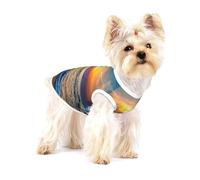T-shirt sans manches en coton extensible pour animal de compagnie Motif Last Sun Rays Of Over The Sea Waves