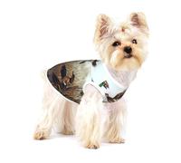 T-shirt sans manches en coton pour chien de chasse Flying Wild T-shirt pour animal domestique T-shirt léger imprimé pour petit
