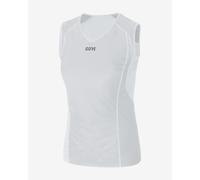 T-shirt sans manches Gore Wear Windstopper Base Layer gris blanc femme - L