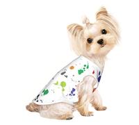 T-shirt sans manches imprimé abstrait peinture éclaboussures animal domestique mode intérieur extérieur vêtements quotidiens fête débardeur