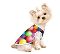 T-shirt sans manches imprimé ballons colorés bleu ciel animal domestique mode intérieur extérieur vêtements quotidiens fête débardeur