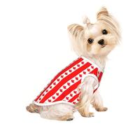 T-shirt sans manches imprimé drapeau canadien pour animal de compagnie, vêtements d'intérieur et d'extérieur, tenue quotidienne, débardeur de fête