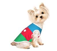 T-shirt sans manches imprimé drapeau de l'Azerbaïdjan pour animal de compagnie tendance intérieur extérieur vêtements quotidiens fête débardeur
