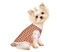 T-shirt sans manches imprimé drapeau espagnol américain pour animal domestique Mode intérieur extérieur vêtements quotidiens fête débardeur