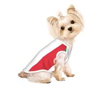 T-shirt sans manches imprimé drapeau italien pour animal de compagnie, vêtements d'intérieur et d'extérieur, tenue quotidienne, débardeur de fête