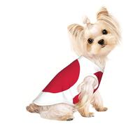 T-shirt sans manches imprimé drapeau japonais pour animal de compagnie, vêtements d'intérieur et d'extérieur, tenue quotidienne, débardeur de fête