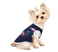 T-shirt sans manches imprimé galaxie dans l'univers pour chiens et chats