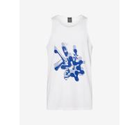 T-shirt sans manches Oakley Waterscape Hibiscus blanc bleu - M