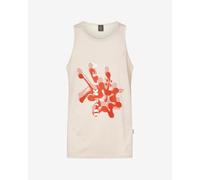 T-shirt sans manches Oakley Waterscape Hibiscus blanc crème orange - M