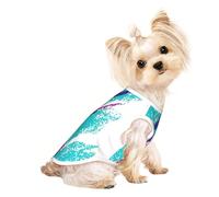 T-shirt sans manches pour animal de compagnie avec motif de coupe des années 90, vêtements d'intérieur et d'extérieur, tenue quotidienne, débardeur de fête