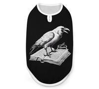 T-Shirt sans Manches pour Chien avec imprimé Raven Reading, vêtement pour Petit Chiot et Chat