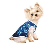 T-shirt sans manches pour petit chiot ou chaton Motif flocon de neige Bleu