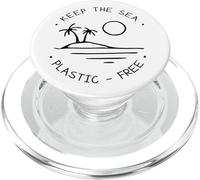 T-Shirt sans Plastique Keep The Sea Ocean Lover PopSockets PopGrip pour MagSafe