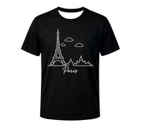 T Shirt sans Repassage Homme Oversize Vintage Futur Basic Technique Graphique Cool Bambou Bonne Américain Cousin Flam Mus emi Horizontale Elastique Jean Mec Duo