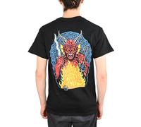 T-Shirt Santa Cruz X Stranger Things Hell Fire - Noir