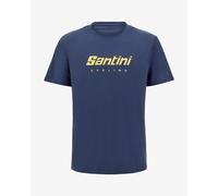 T-shirt Santini Brand manches courtes bleu marine - S