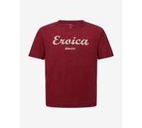 T-shirt Santini x Eroica Strada manches courtes rouge grenat enfant - 5-6