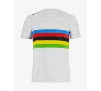 T-shirt Santini x UCI Champion du Monde Arc-en-ciel manches courtes blanc - XL