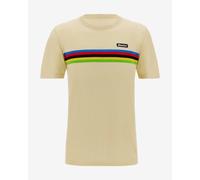 T-shirt Santini X UCI World Champion manche courte blanc crème arc-en-ciel - XS