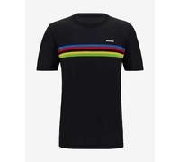 T-shirt Santini X UCI World Champion manche courte noir arc-en-ciel - XS